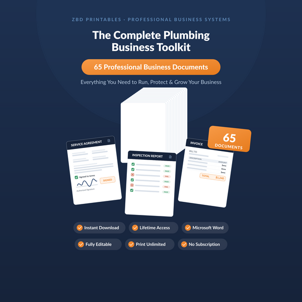 Plumbing Business Starter Kit