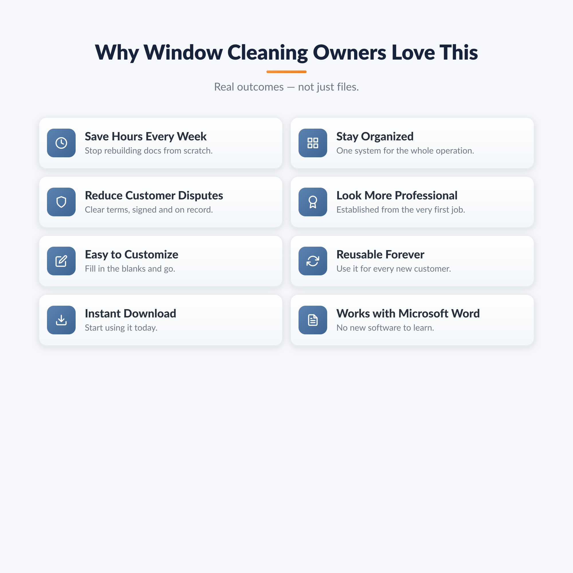 Window Cleaning Professional Agreement Kit