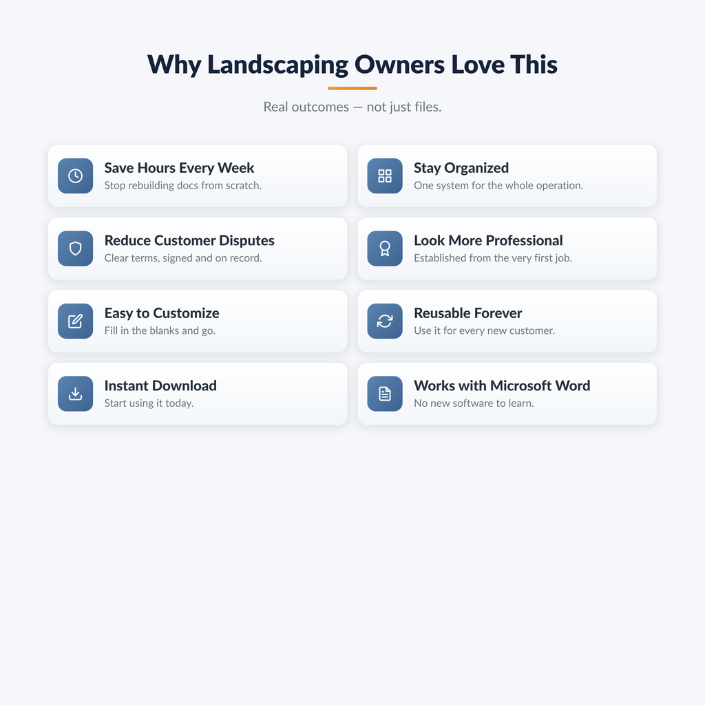 Landscaping Business Starter Kit