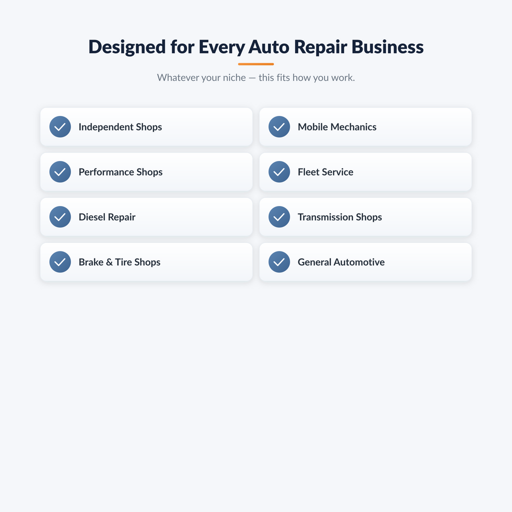 Auto Repair Ultimate Business System