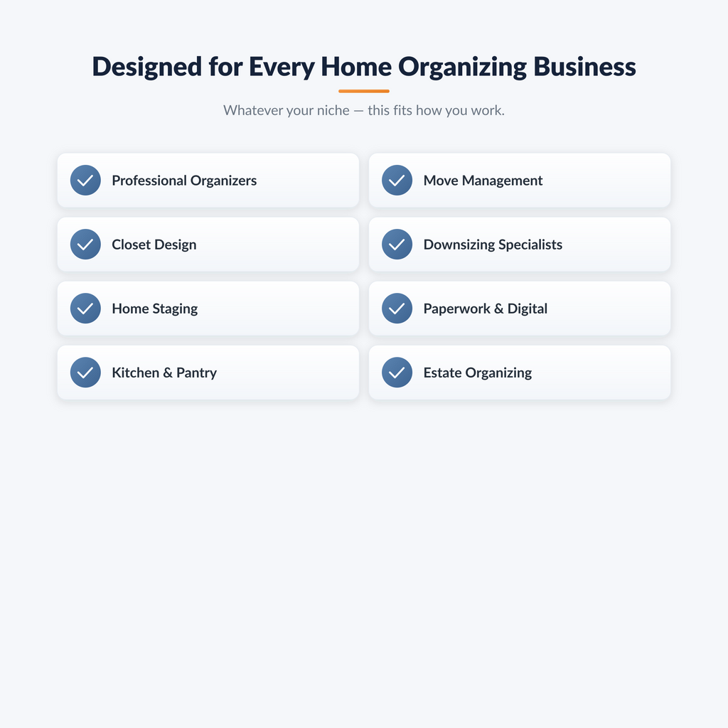 Home Organizing Business Starter Kit