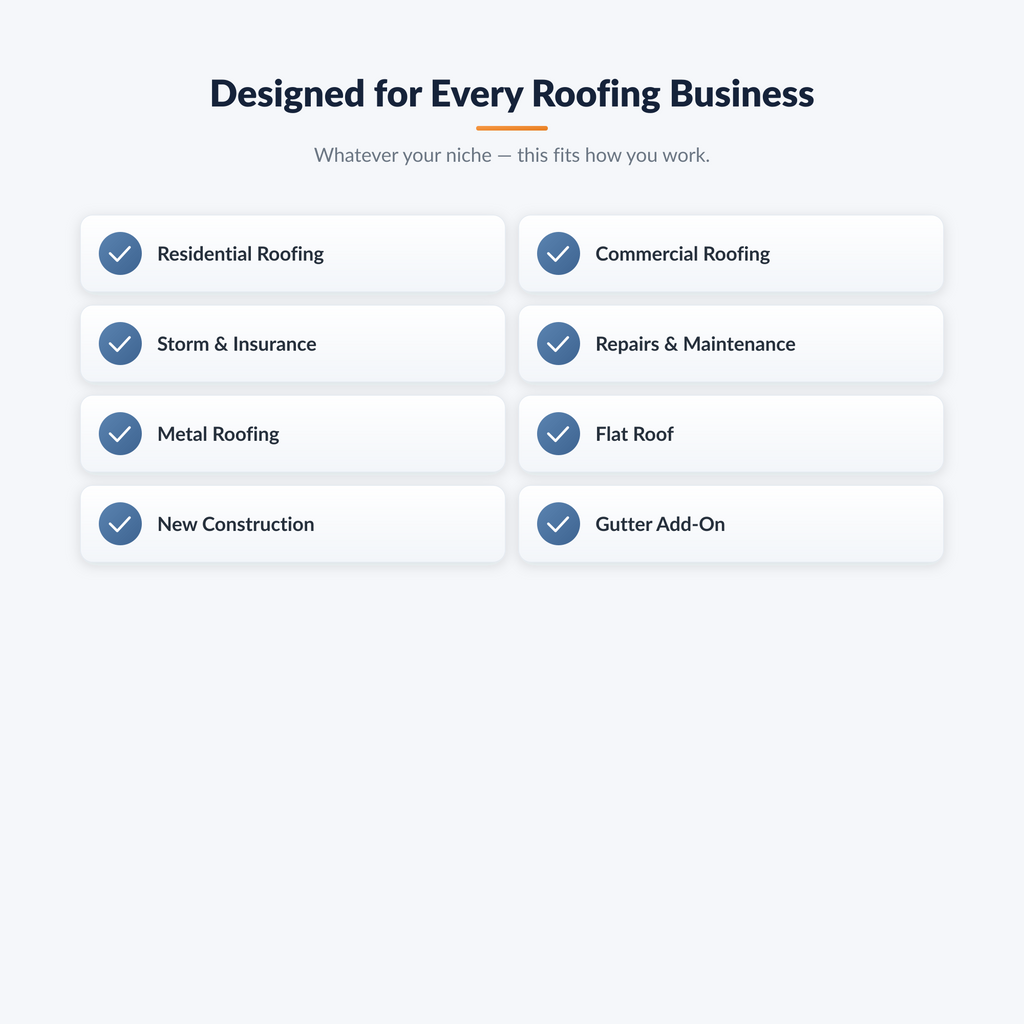 Roofing Ultimate Business System
