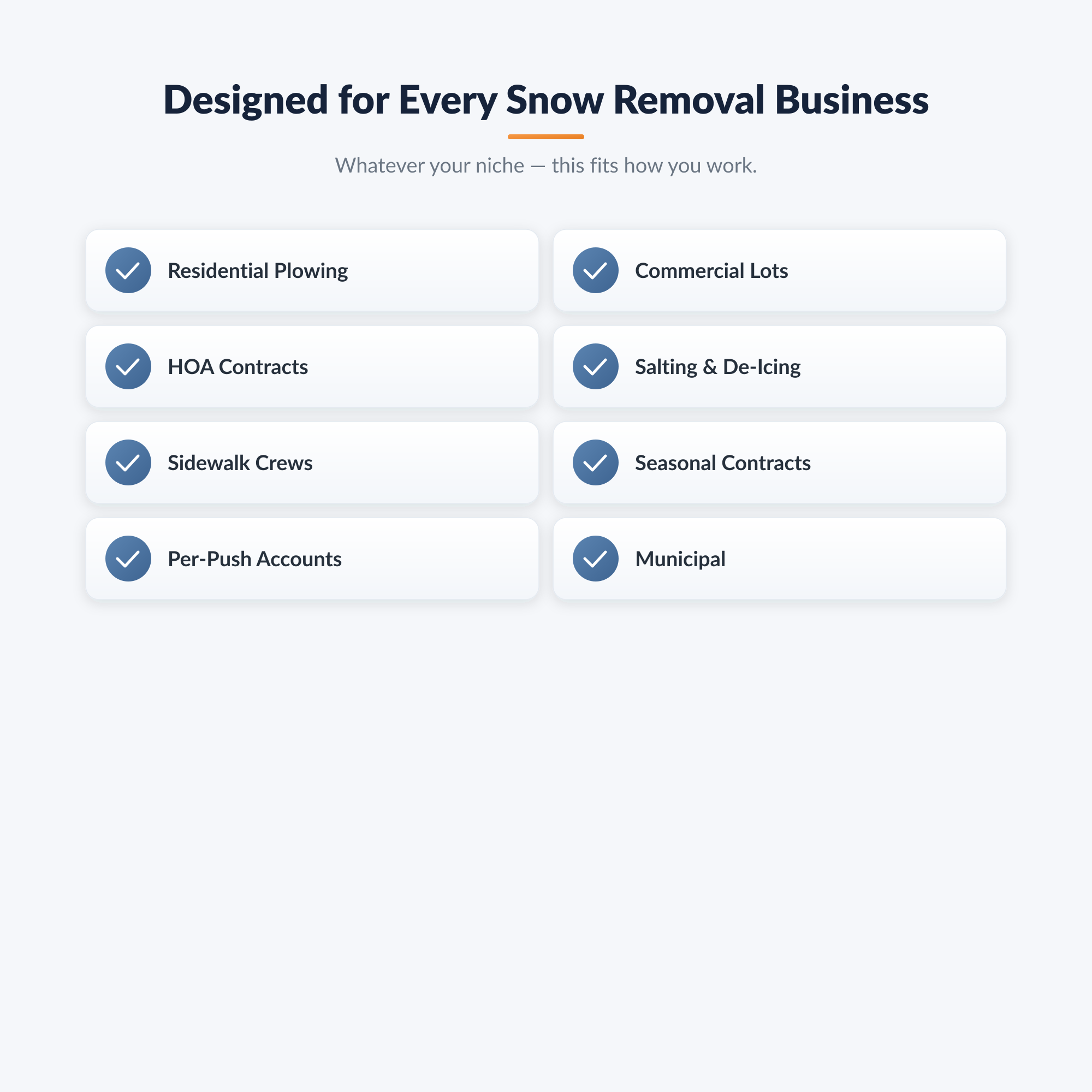 Snow Removal Professional Agreement Kit