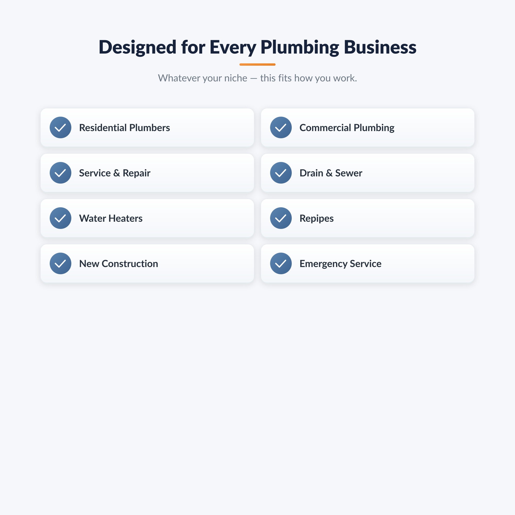 Plumbing Professional Agreement Kit