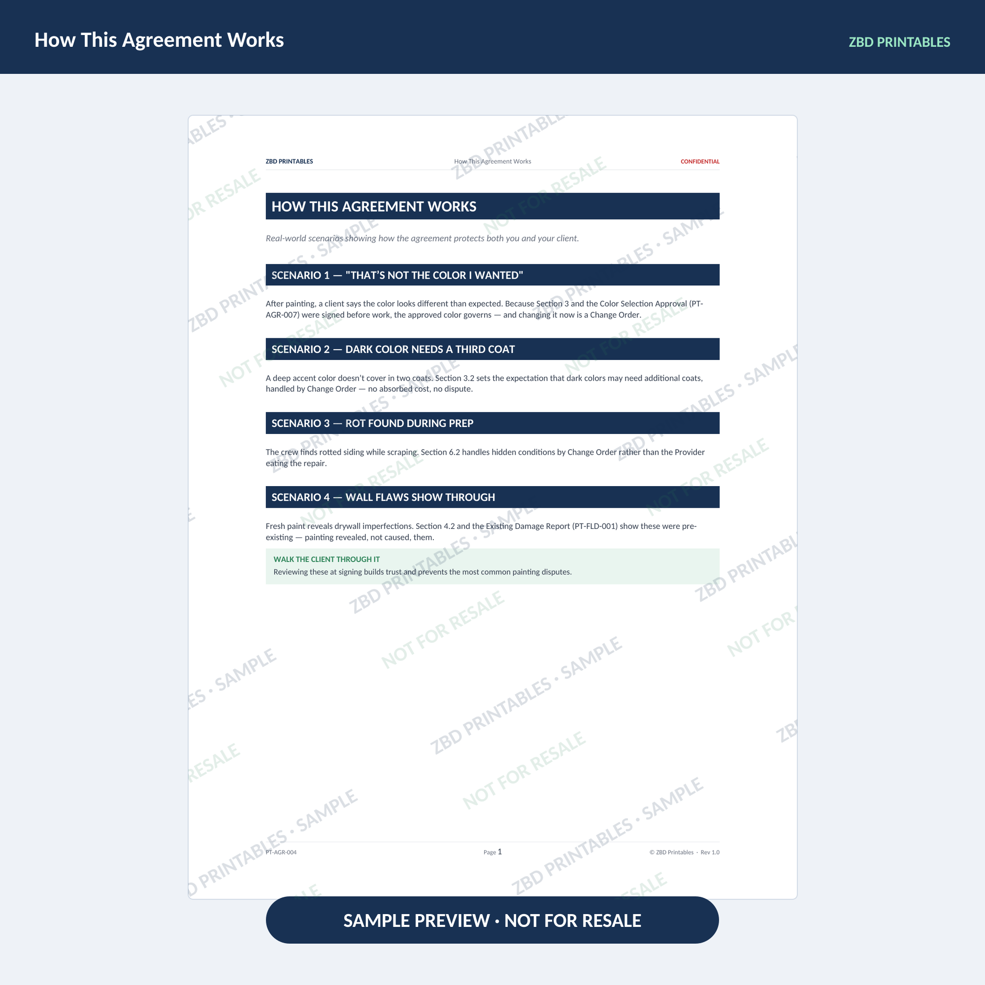Painting Professional Agreement Kit