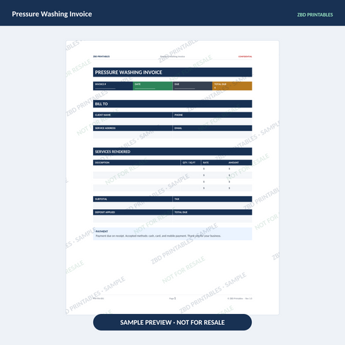Sample page from Pressure Washing Ultimate Business System
