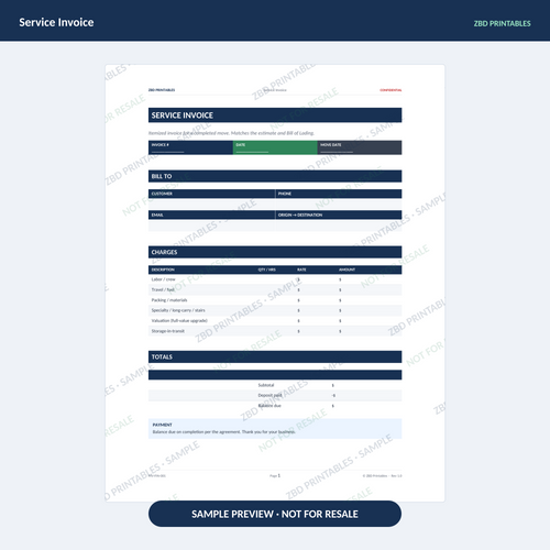 Sample page from Moving Ultimate Business System