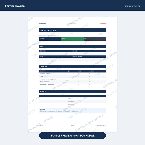 Sample page from Electrical Ultimate Business System