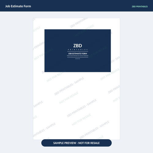Sample page from Handyman Business Starter Kit