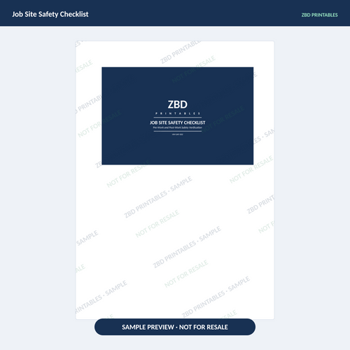 Sample page from Handyman Business Starter Kit