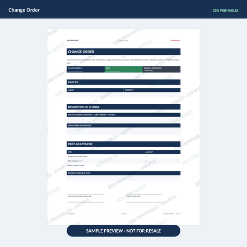 Sample page from Landscaping Professional Agreement Kit