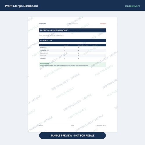Sample page from Junk Removal Ultimate Business System