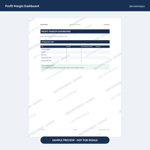 Sample page from Pest Control Ultimate Business System