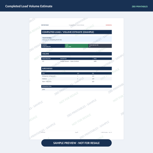 Sample page from Junk Removal Ultimate Business System