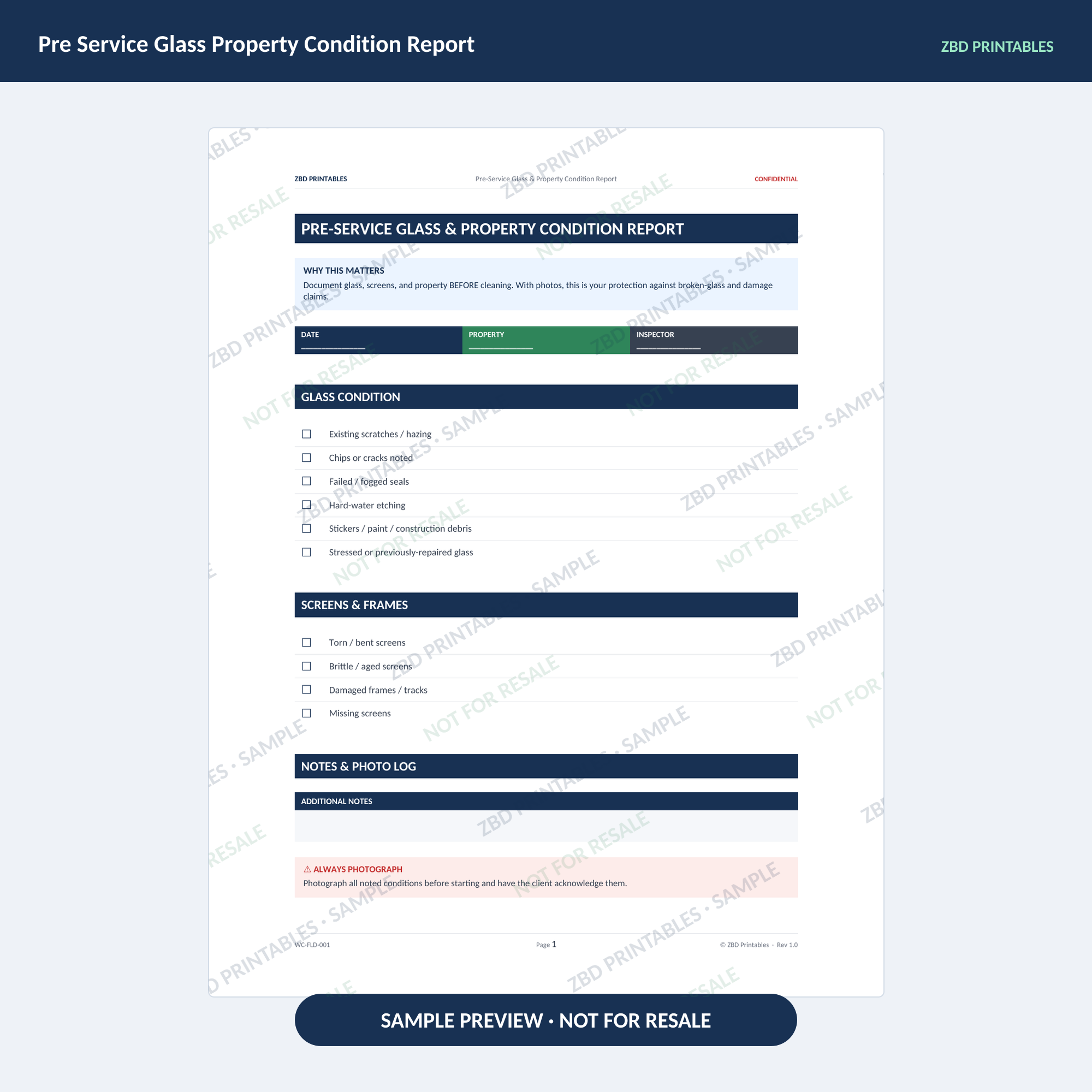 Window Cleaning Professional Agreement Kit