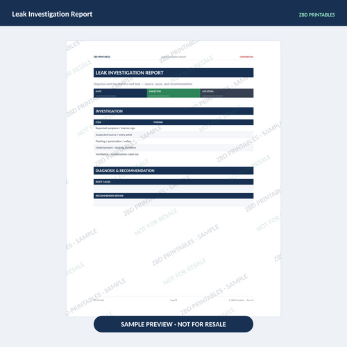 Sample page from Roofing Business Starter Kit