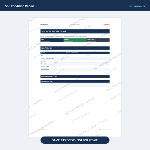 Sample page from Landscaping Business Starter Kit