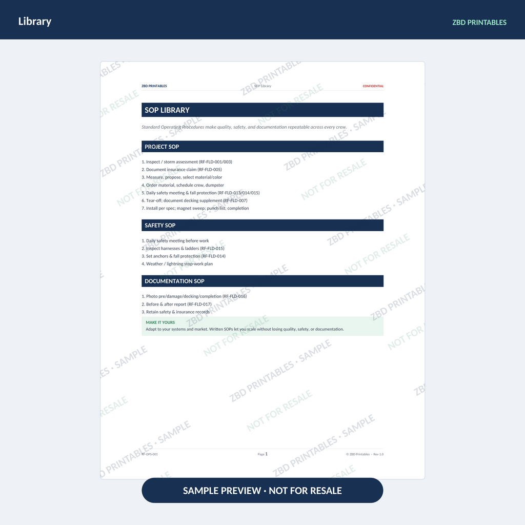 Roofing Ultimate Business System