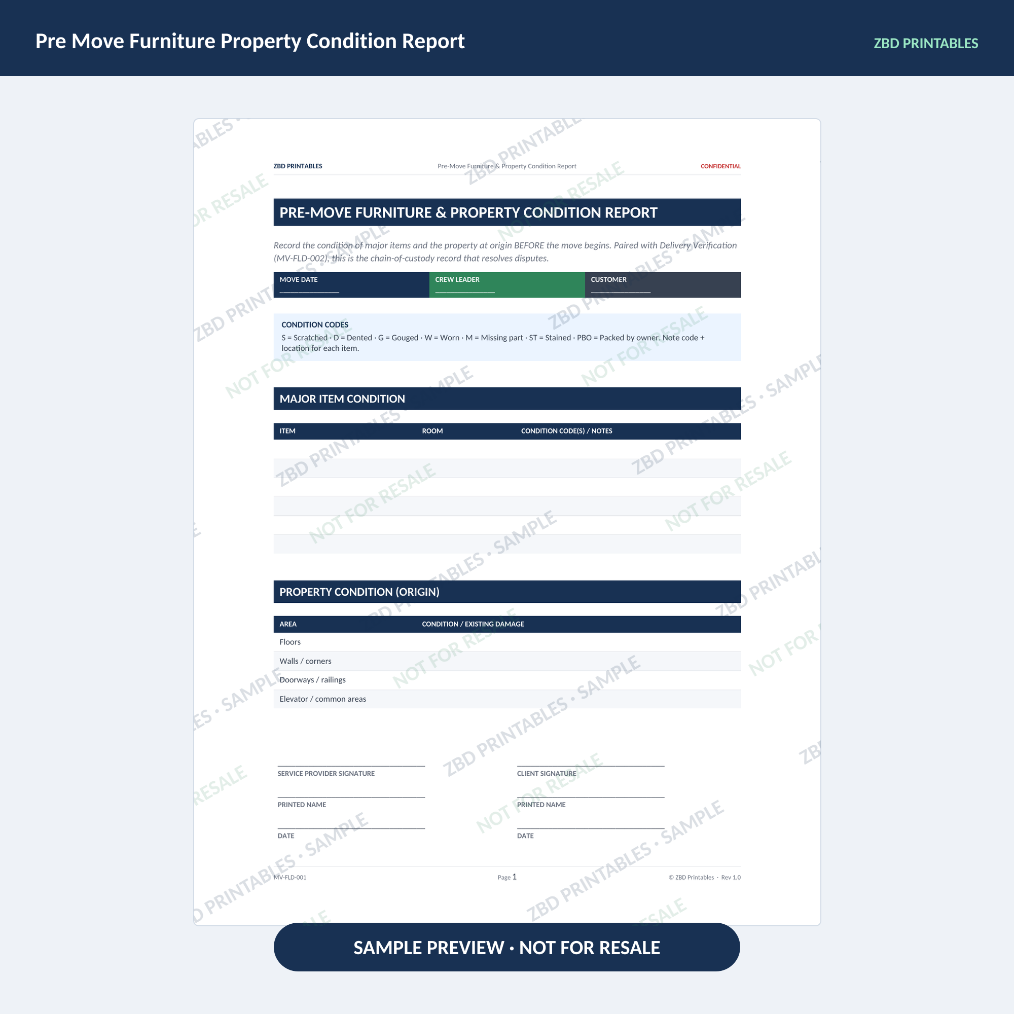Moving Professional Agreement Kit
