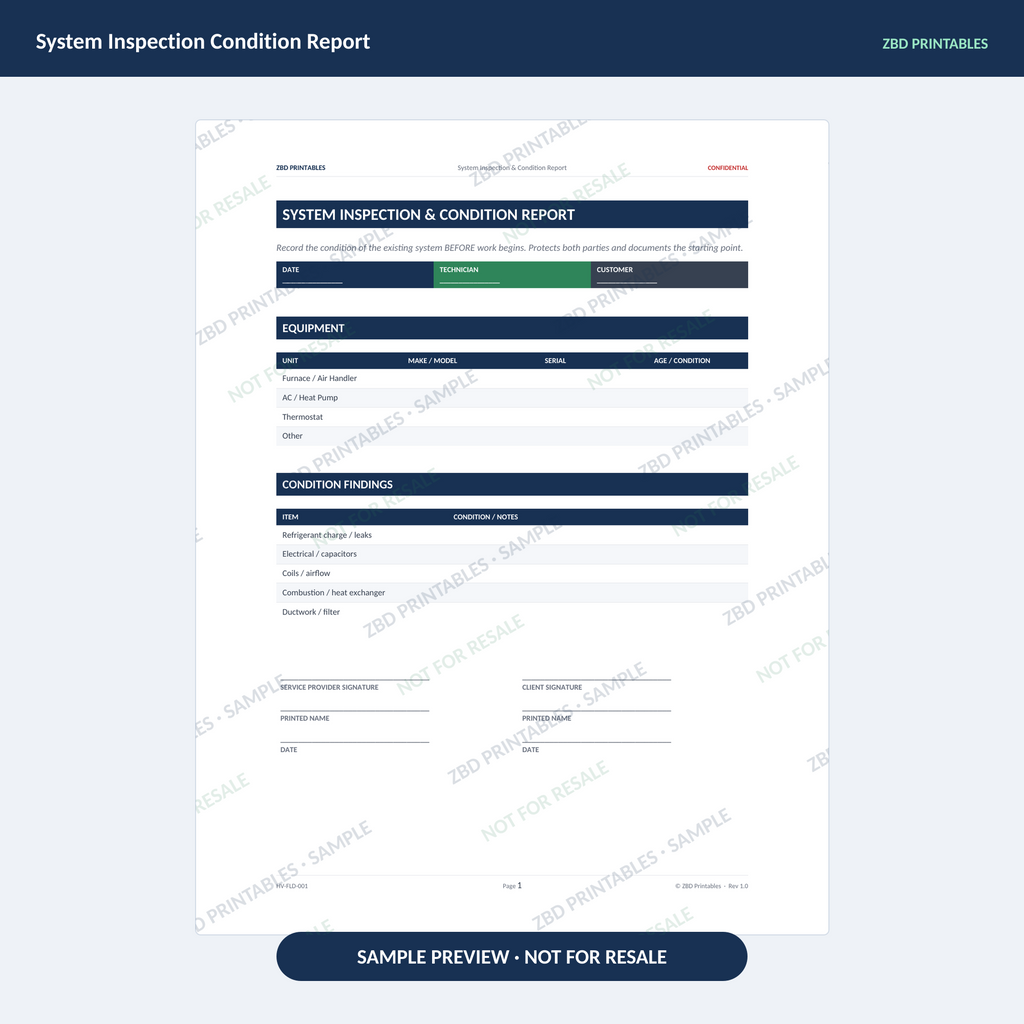 HVAC Professional Agreement Kit