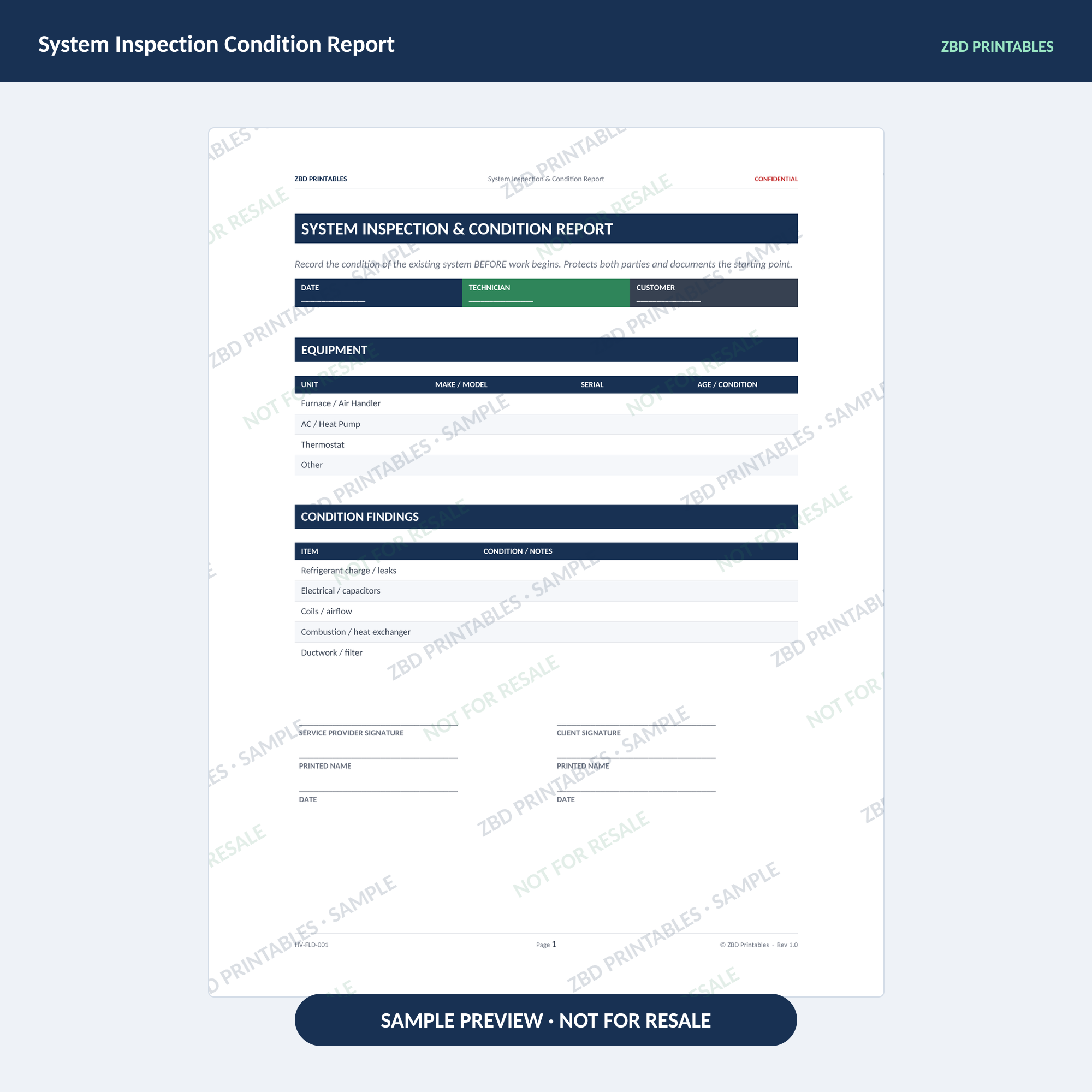HVAC Professional Agreement Kit