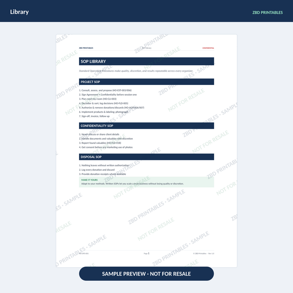 Home Organizing Ultimate Business System