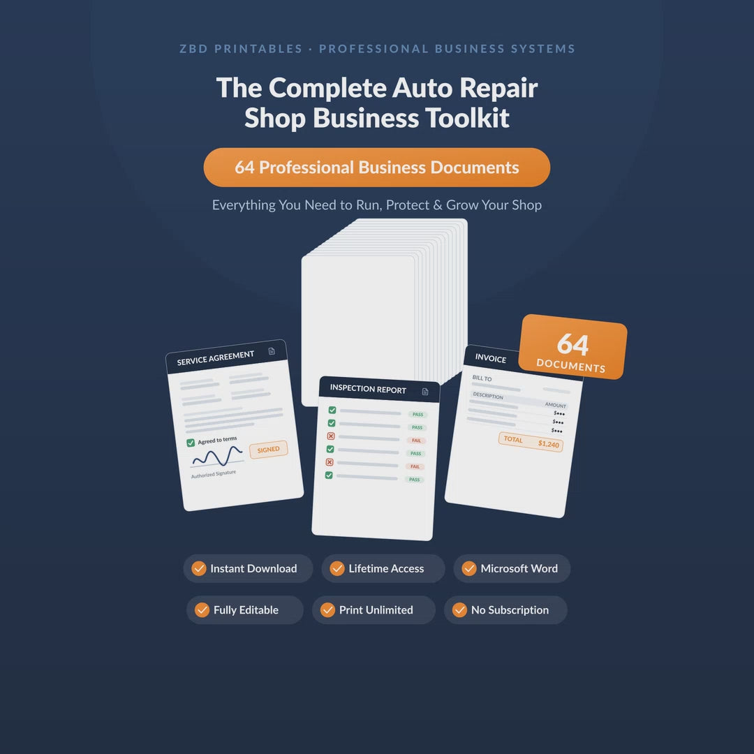 Auto Repair Business Starter Kit