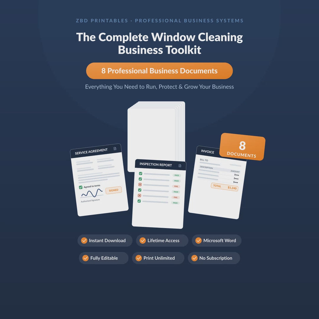 Window Cleaning Professional Agreement Kit